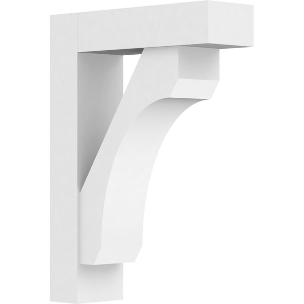 Ekena Millwork Standard Legacy Architectural Grade PVC Bracket With Block Ends, 5"W x 16"D x 22"H BKTP05X16X22LEC05 - main
